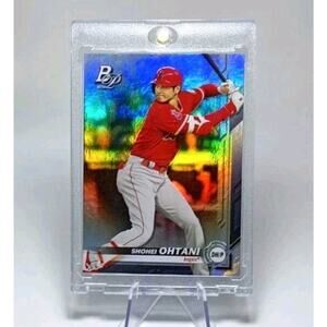 Shohei Ohtani 2019 Bowman Platinum #2 Silver Foil Refractor Batting Angels